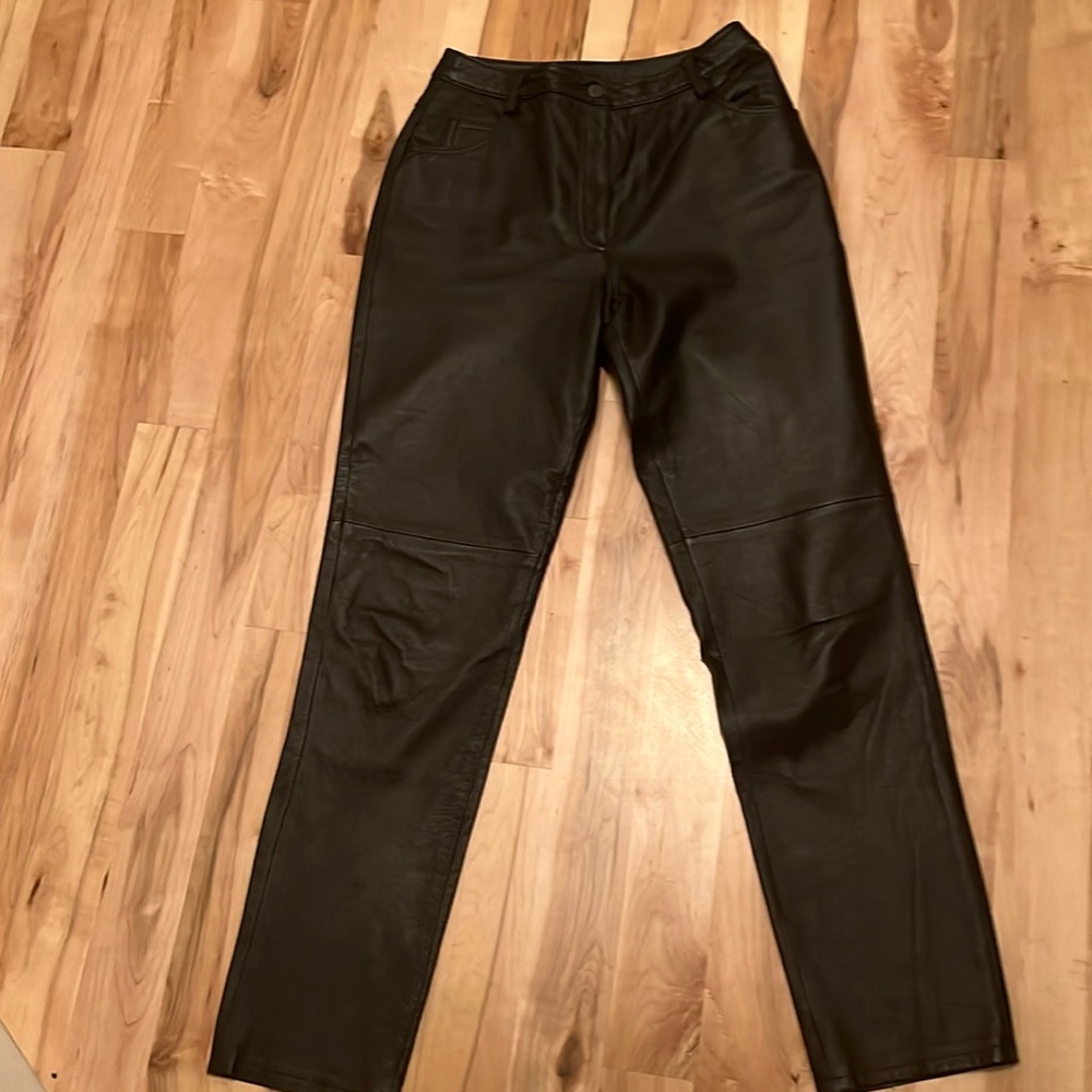 Tower Hill Collection Black Leather Pants - size 8T